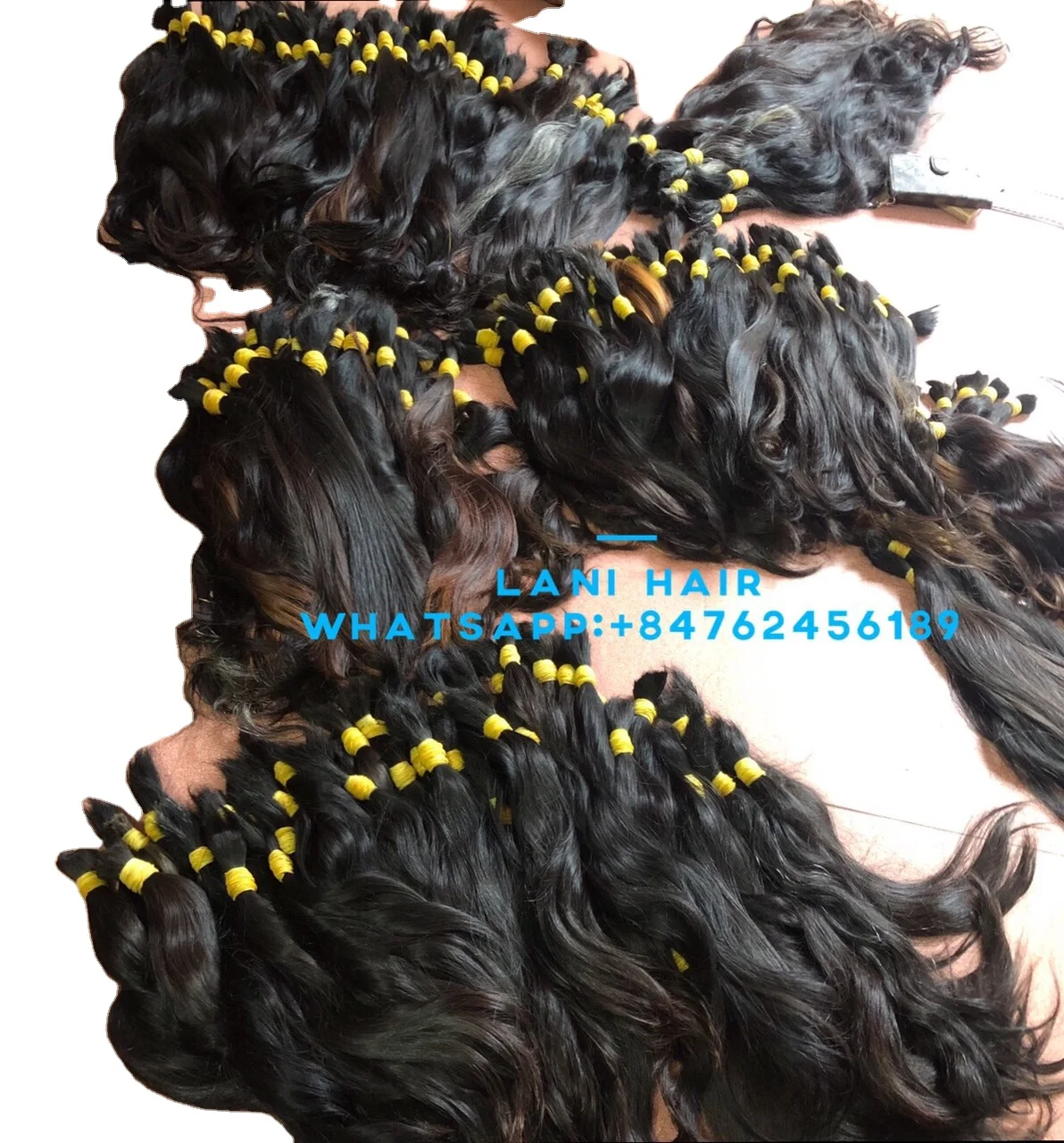 Высококачественные роскошные накладные волосы из Вьетнама, нехимические волнистые волосы оптом от бренда Lani Hair
