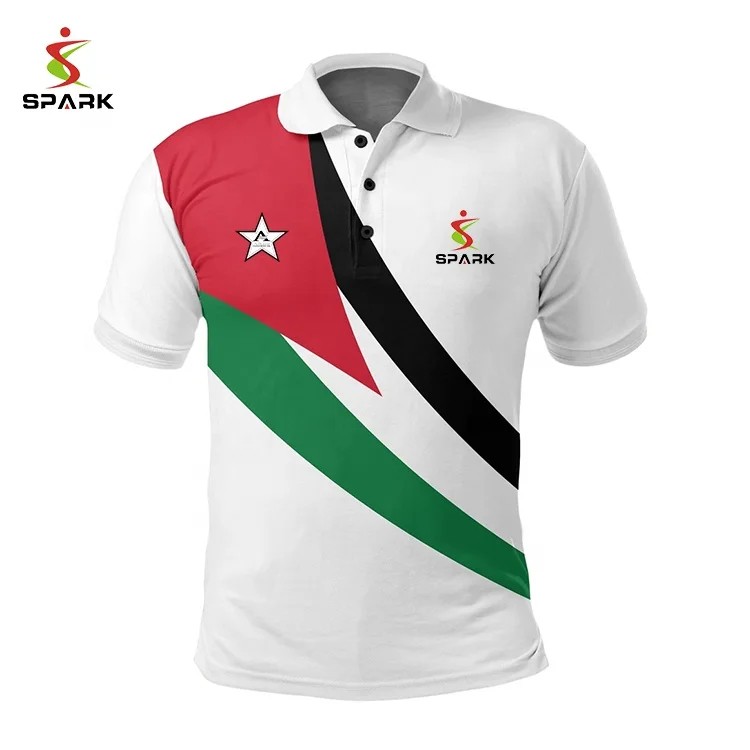 Custom All Over Sublimation Printing Dry Fit 100% Polyester Spandex Polo