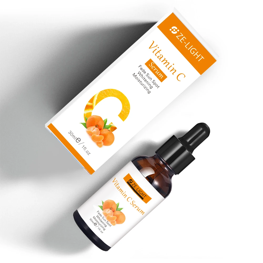 Anti Aging Vitamin C Hyaluronic Acid Vitamin E Aloe Vera Hydrating Brightening Dark Spots Fine Lines Wrinkles Vitamin C Serum
