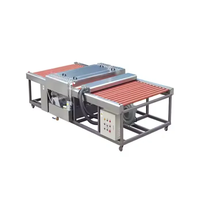Horizontal glass washing machines are sold on the market