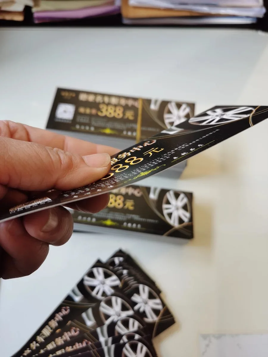 Custom printing scratch off cash coupon gift voucher cards custom
