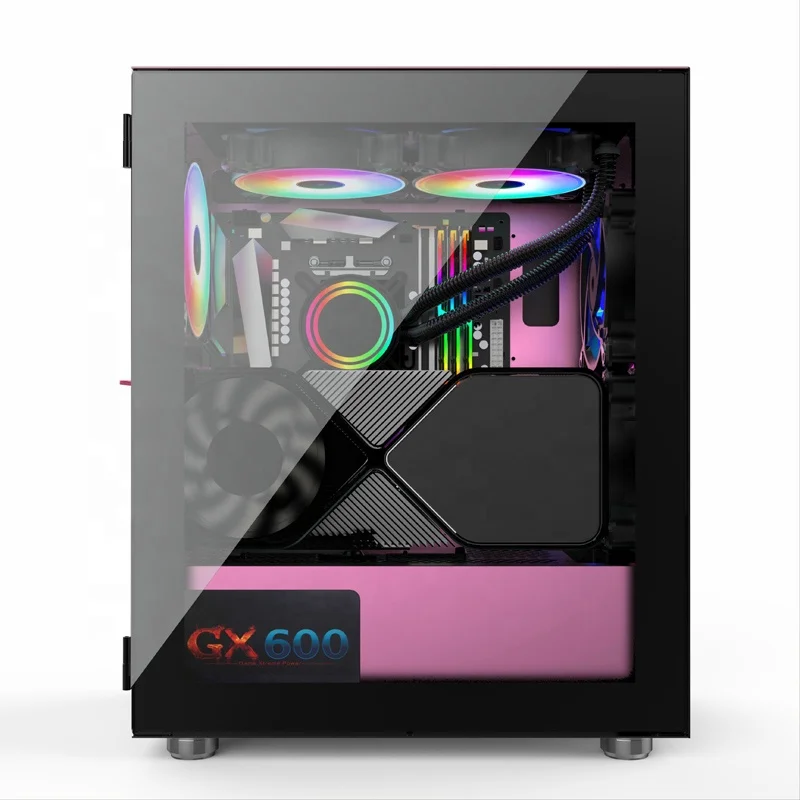 2023 новый дизайн, высококачественный игровой чехол ATX ITX для ПК со стеклянным окном, чехол для настольного компьютера