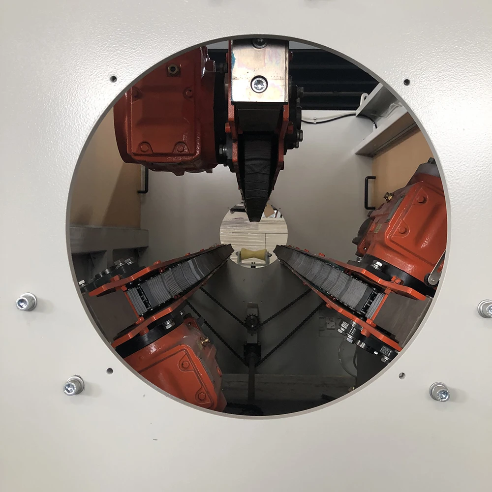 
3 claws rubber haul off pulling machine pipe haul off machine tractor 