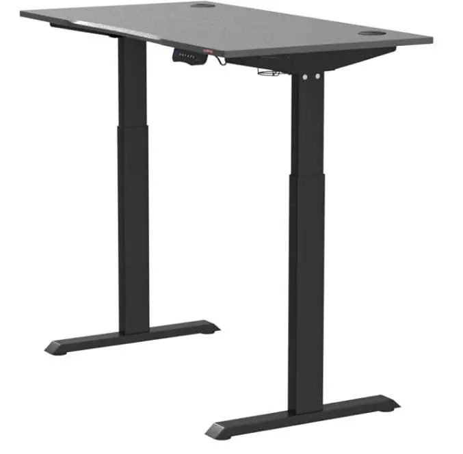 Mr Ironstone  office modern computer desks 3 Stage 2 Motor Electric sit stand height Adjustable desk