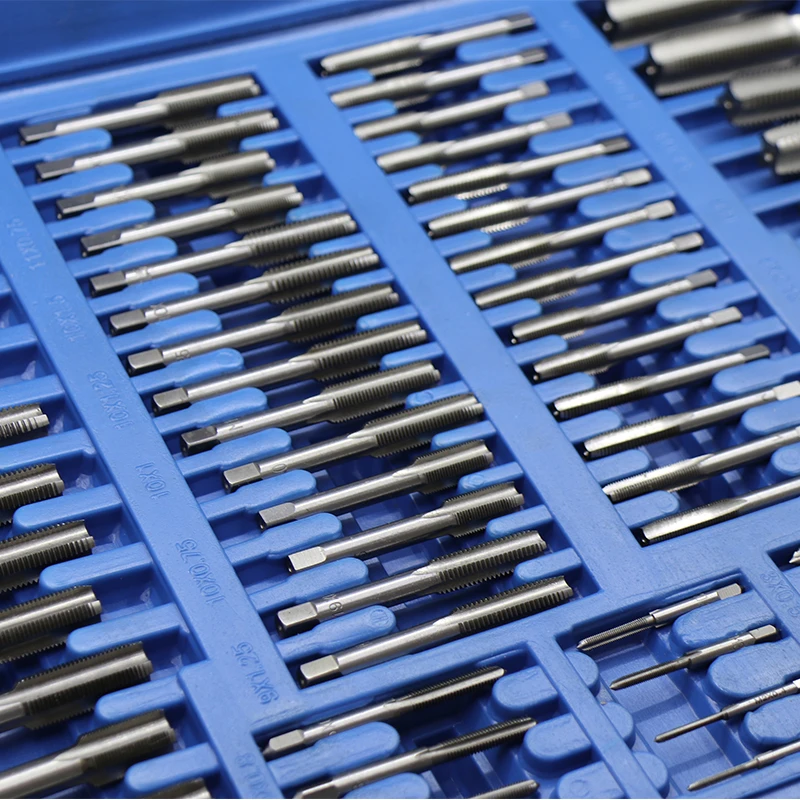 110 pcs tap and die set M3-M12 Alloy steel hand tool set for household