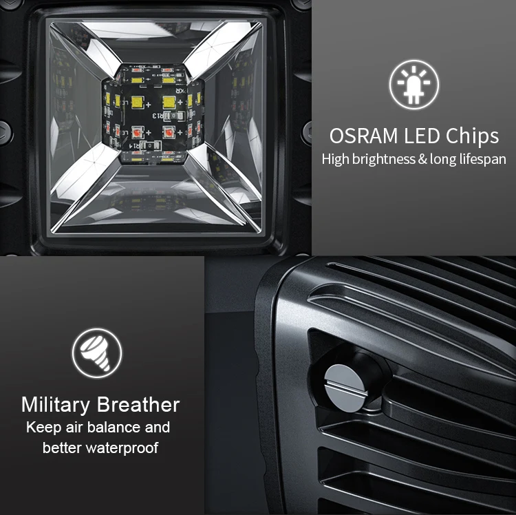 Tail Light with moving signal function car accessories led work backlight