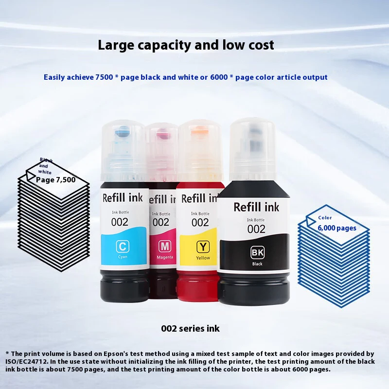 002 001 For Epso.n Premium Compatible Ink 002 Color for L6170/L6190/L4150/L4160 Printers