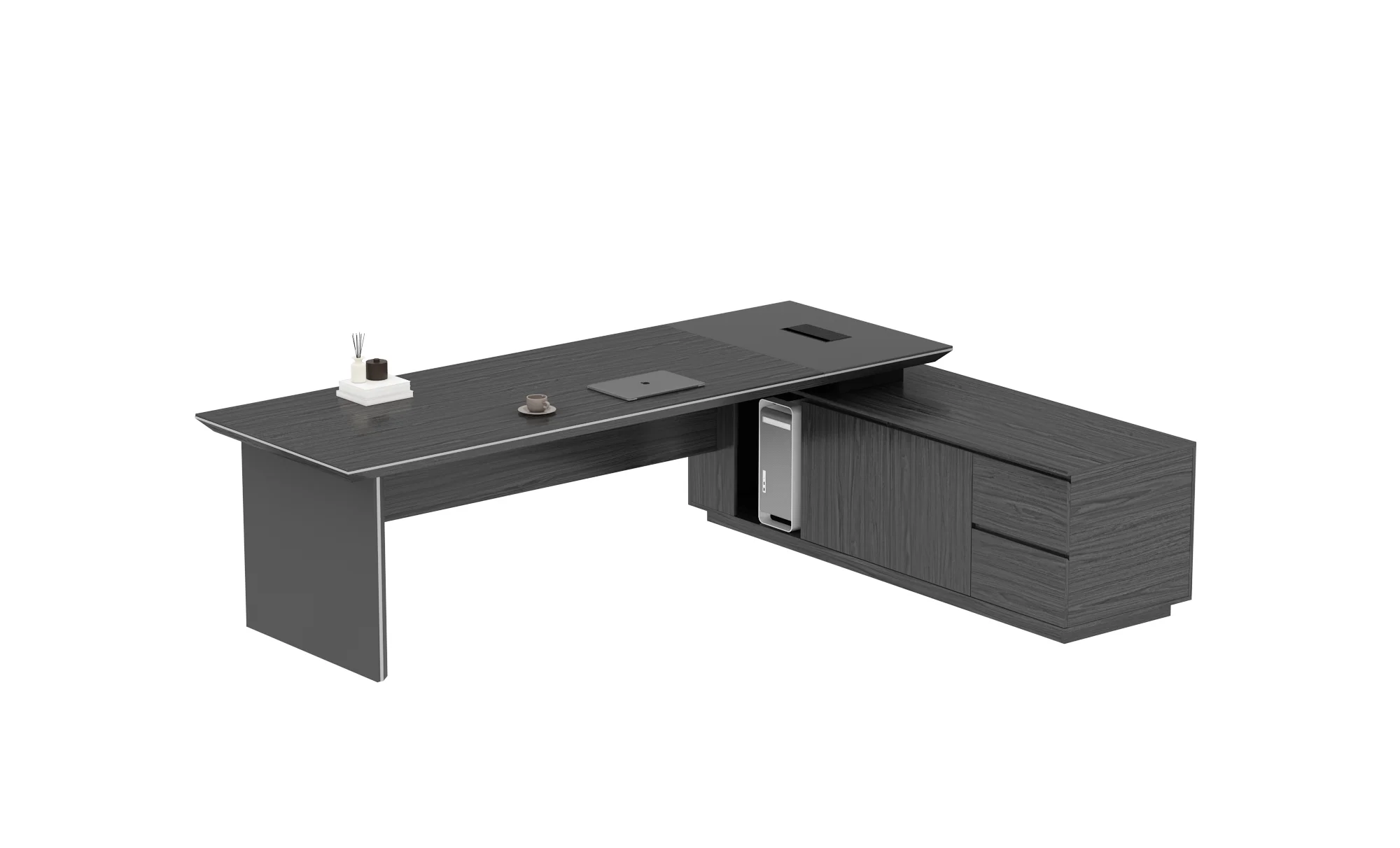 Ceo Boss Modern Commercial Furniture General Manager L Shape Wood Veneer Wooden L-shaped Executive Table Office Desk