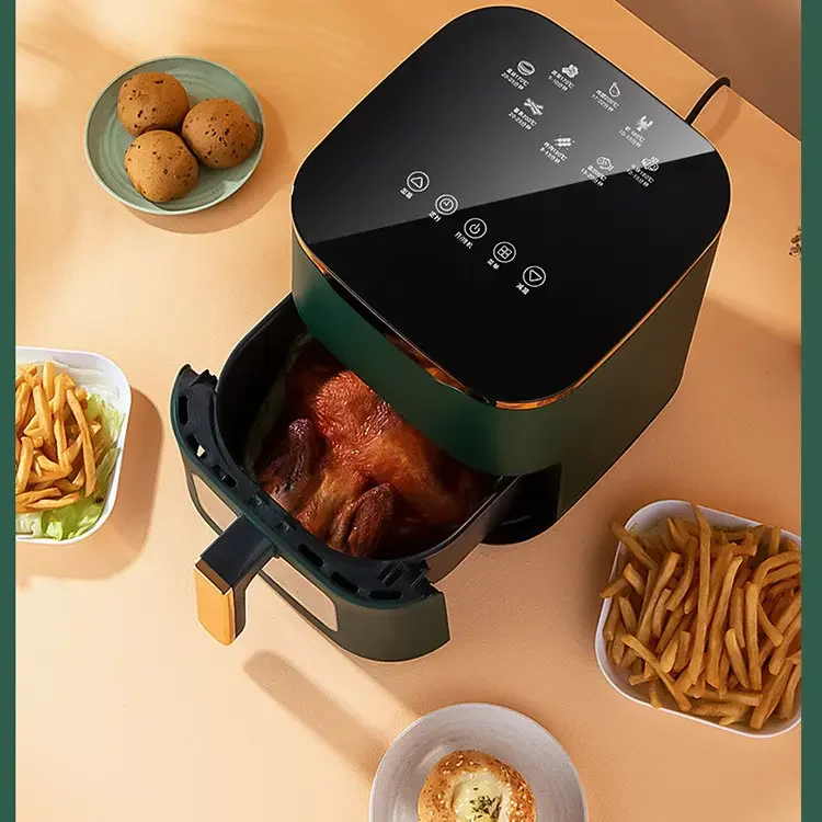 Seller Electric Digital Led Touch Screen Healthy Cooking Air Deep Fryer Oil Free Air Fryer Oven Electric Deep Fryer