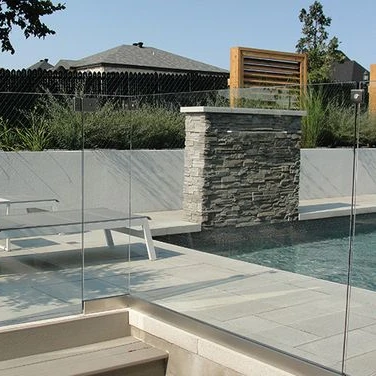  Factory direct price Anodized Aluminum u channel base glass railing/balustrade handrail for terrace/balcony