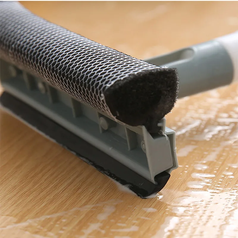 Glass Cleaning Tool Double-sided Disassemble Rod Window Cleaner Mop Squeegee Wiper with Water Spray Bottle