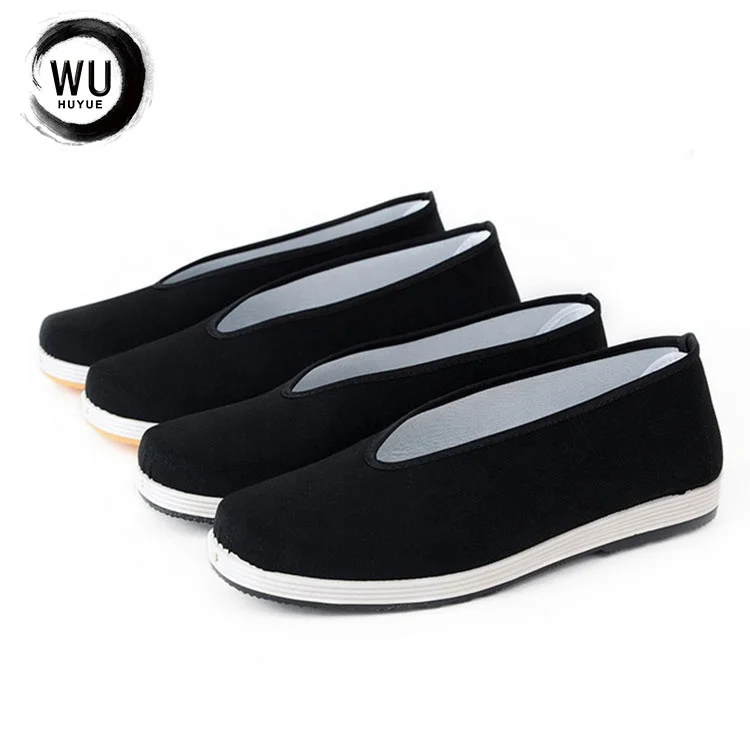China wholesale white rubber sole martial arts canvas Kungfu Shoes