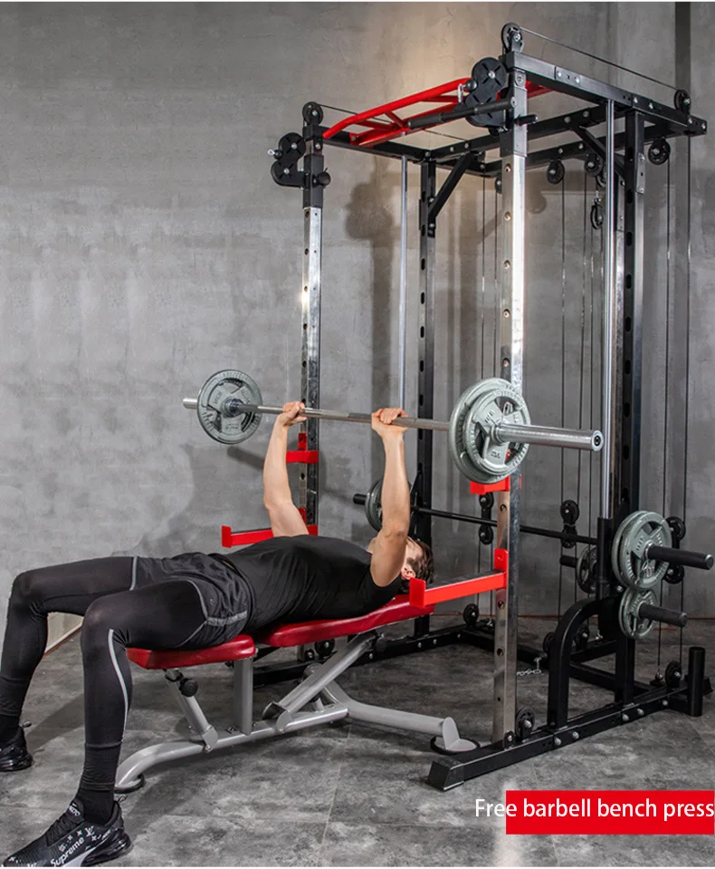 Multifunctional commercial fitness equipment functional trainer squatting frame fitness equipment Smith machine for home gym