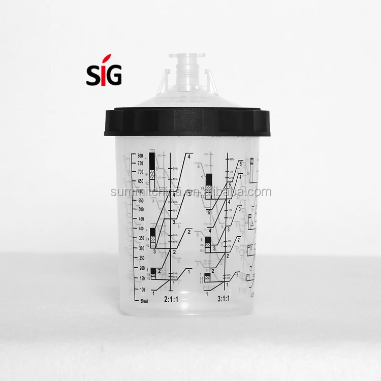 Новые автомобильные системы краски с черным кругом 800 мл для измерения краски