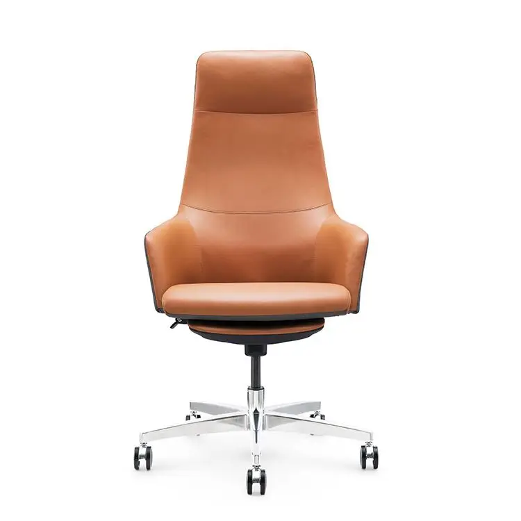 Foshan Luxury Ergonomic Swivel Manager Executive Leather Office Chairs