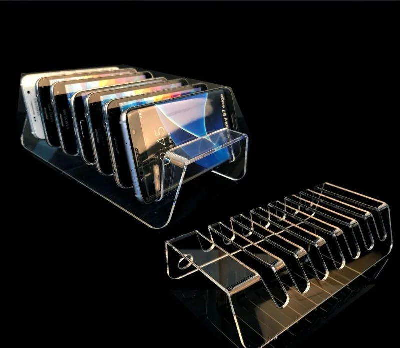 Custom made stylish acrylic mobile phone display stand