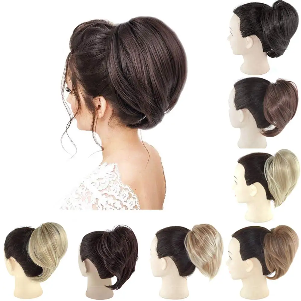 Synthetic Hair Pieces Ponytail Little Pony Tail Clip In Extensions Hairband
