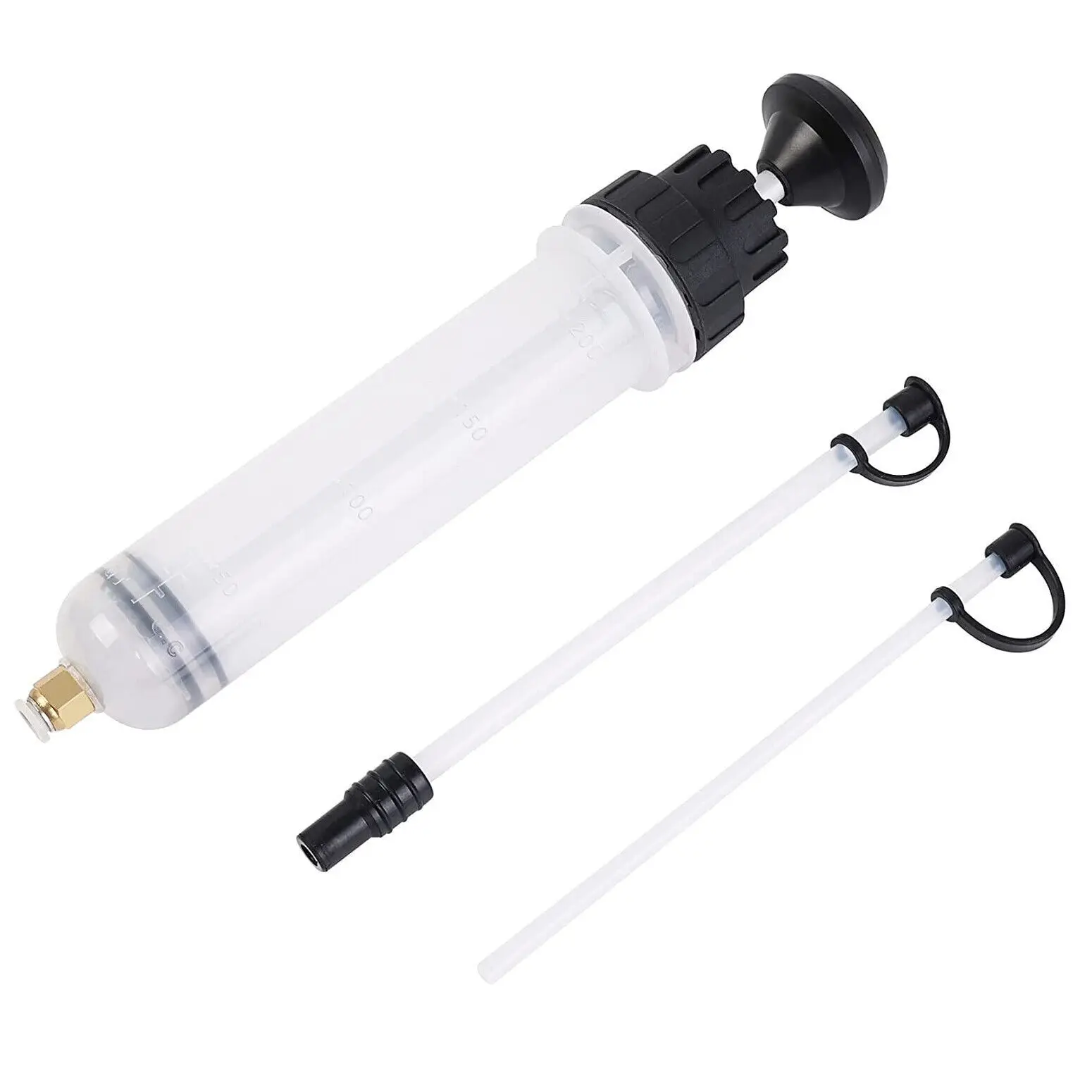 Automotive Fluid Extractor Pump Oil Change Syringe with Hose, Manual Fuel Suction & Filler, Fluid Oil Change Evacuator oil pump