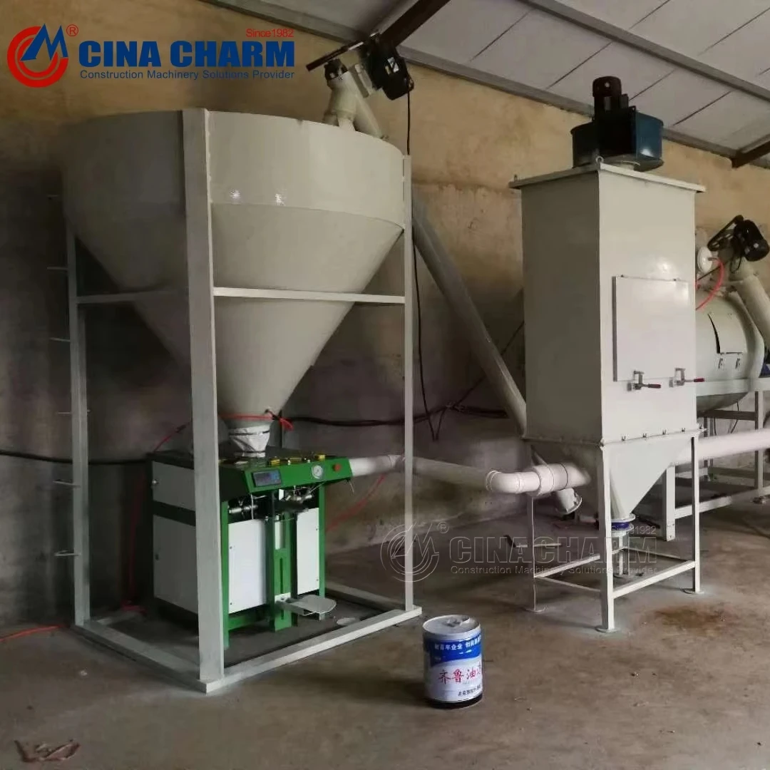 Chinese Manufacturer 1-5 T/h Dry Mortar Production Line Wall Putty Mixing Equipment Ceramic Tile Adhesive Making Machine