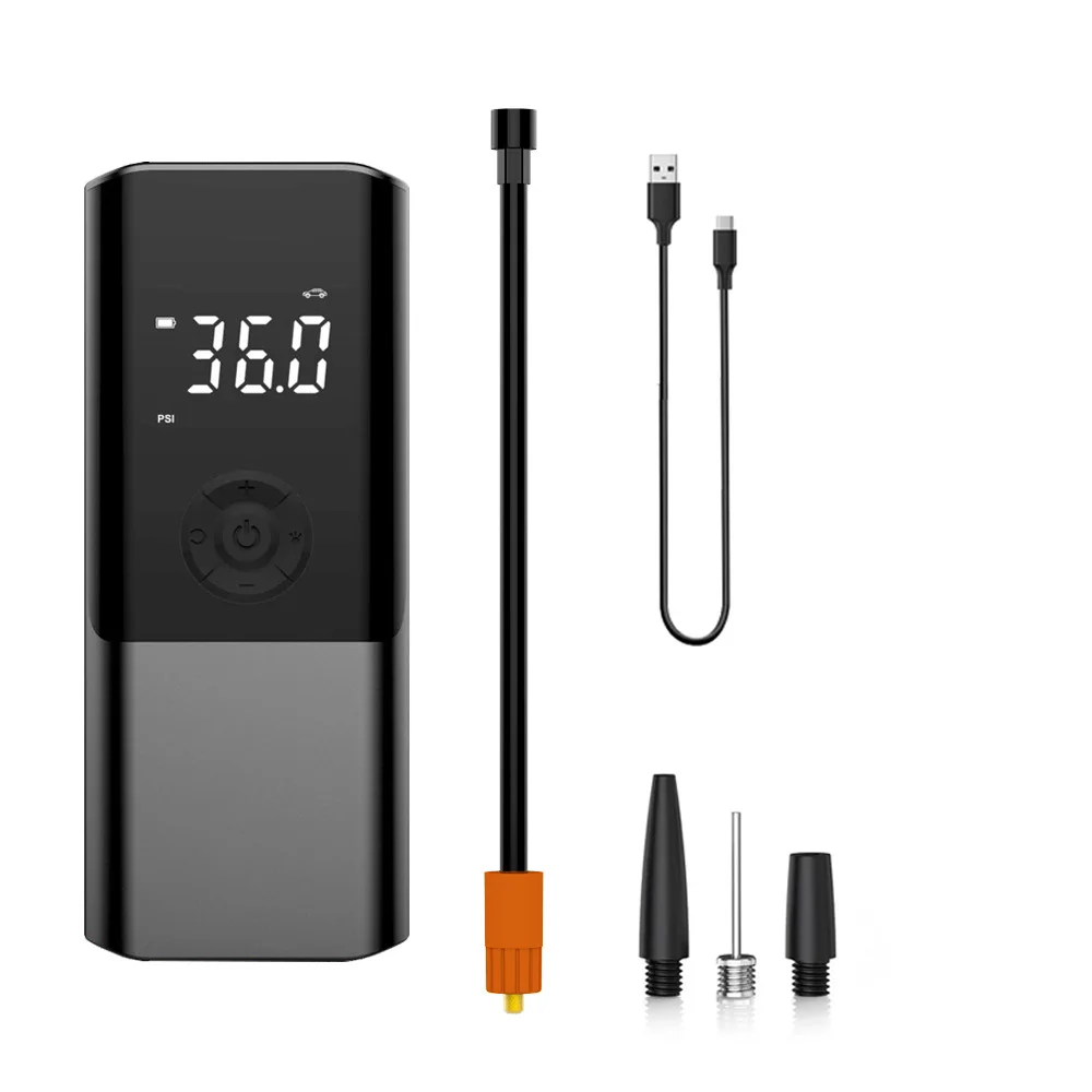 Factory New Wireless mini car tyre electric portable air pump digital car air compressor 11.1v tires inflators