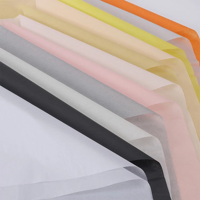 gift floral bouquet thin paper wraps Wholesale low price solid colors tissue sheets flowers wrapping paper packaging