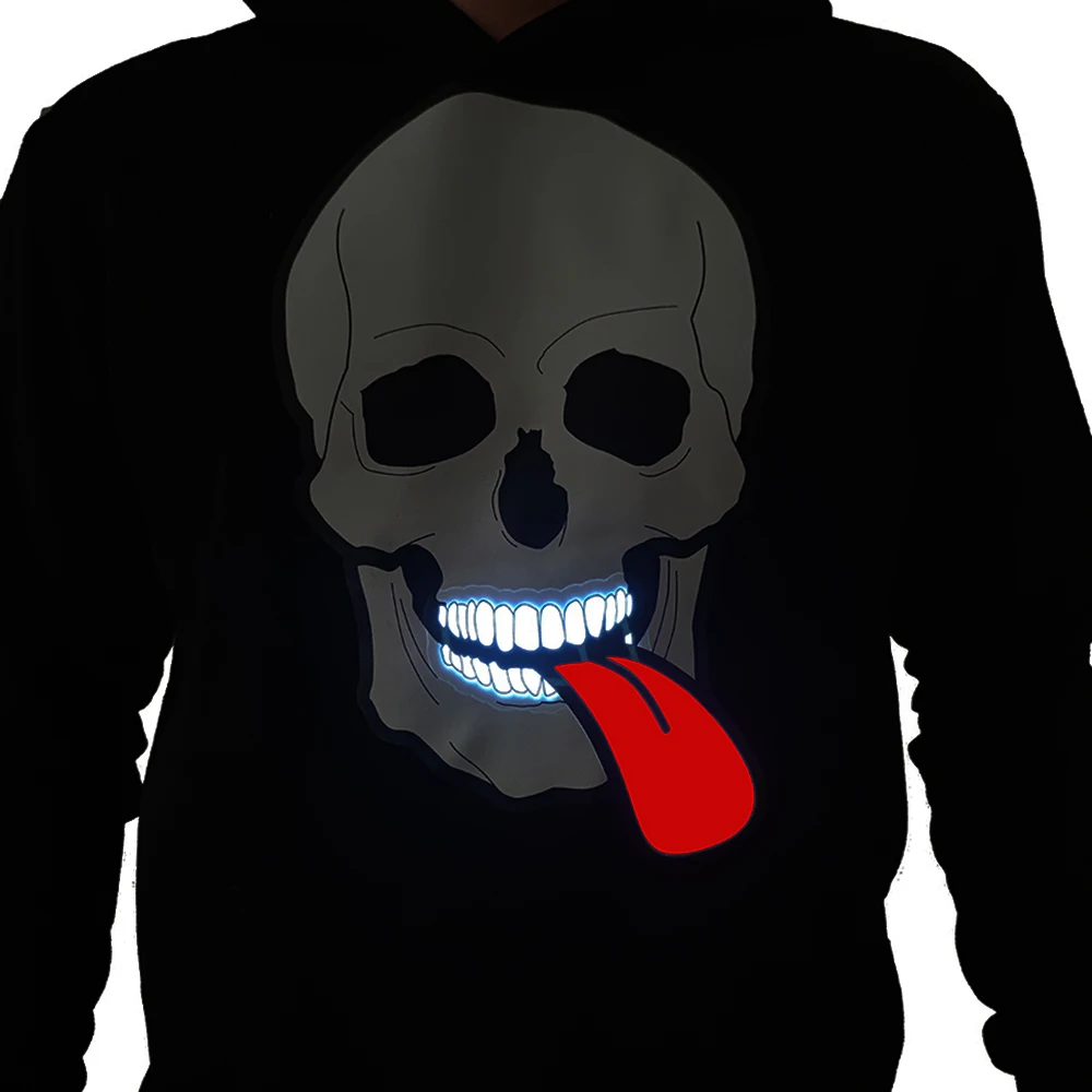 New Arrival  LED shirt Soft LED EL Pane Tshirt Hot pressing process Flexible Light up T shirts  for club,party,cosplay,halloween