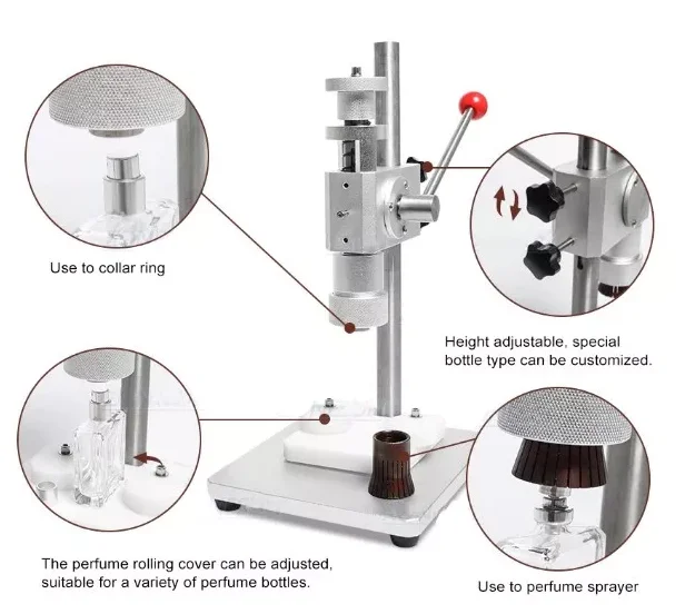 Stainless steel small perfume bottle crimping machine Crimper Metal Press Machine Perfume Bottle Crimper Spray Crimper