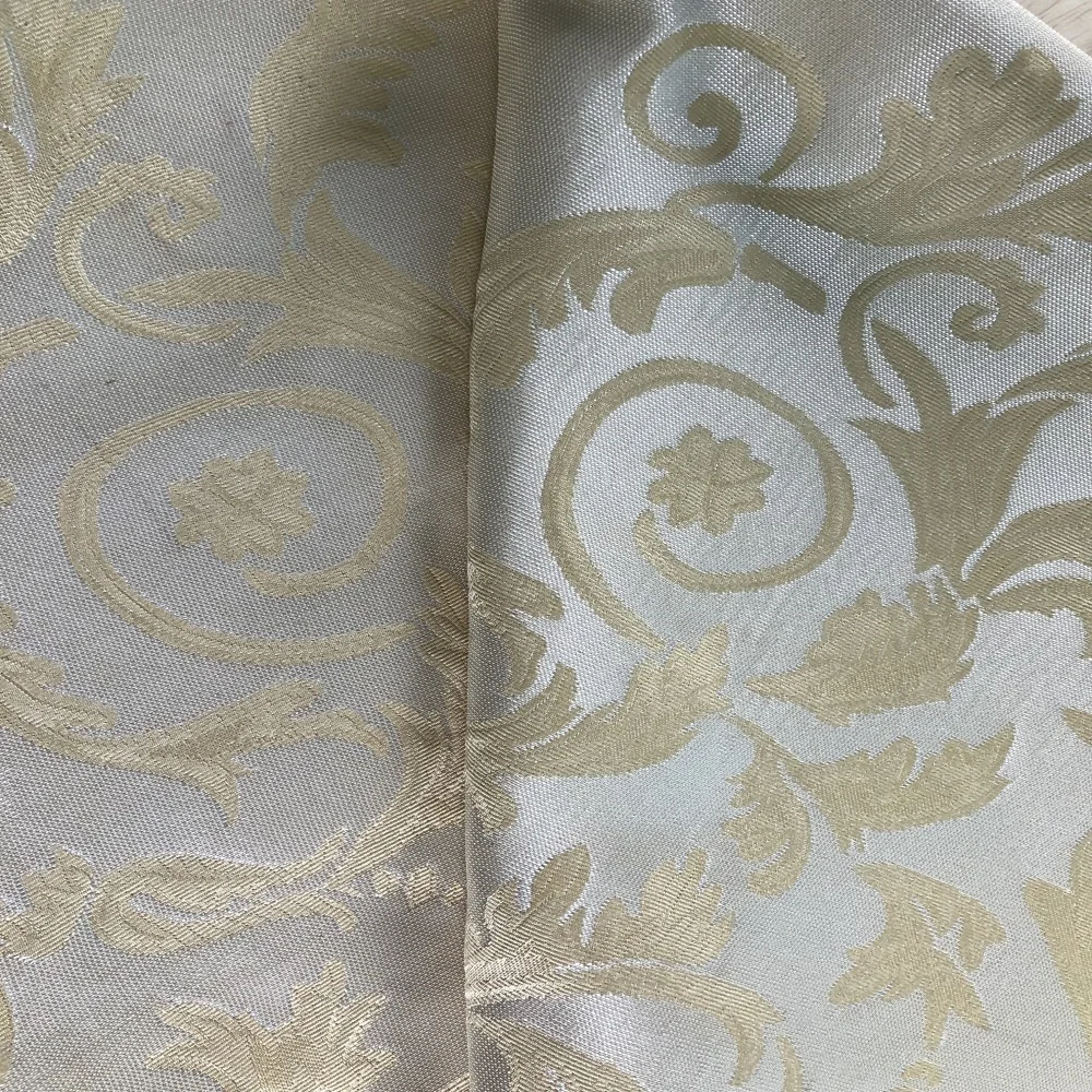 Modern design polyester material two tone jacquard fabric for curtain home textile