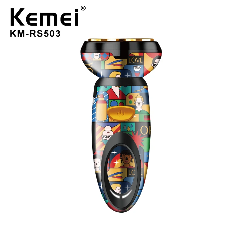 New Kemei KM-RS503 Usb Charging Electric Shaver Professional Beard Shaver Rechargeable Shaver Machine For Men Razor Trimmer Set