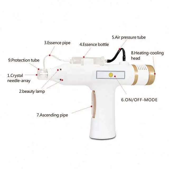 Electroporation Mesotherapy Machine No Needle mesotherapy Machine Needle-free mesotherapy Machine Meso Jet Facial Electroporator