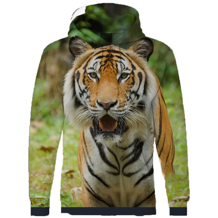 
Bulk Wholesale Xxxxl 3D Animal Printed Men Pull Over Sweatshirt Good Quality China Clothes Custom Hoodies 