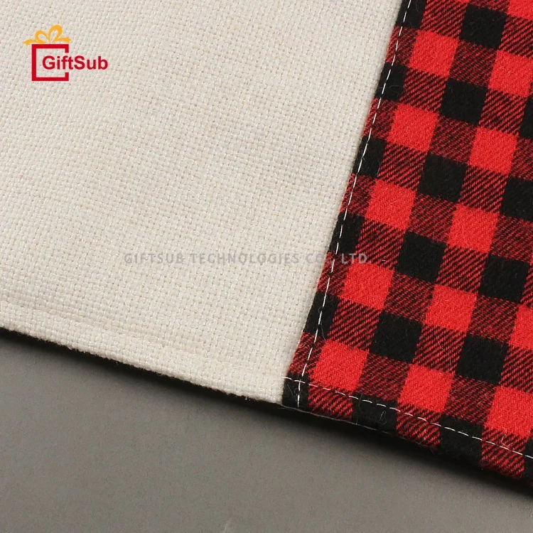 Hot Sales Wedding Decorations Red Buffalo Plaid Table Cloths Fall Sublimation Blanks Dining Linen Christmas Table Runners