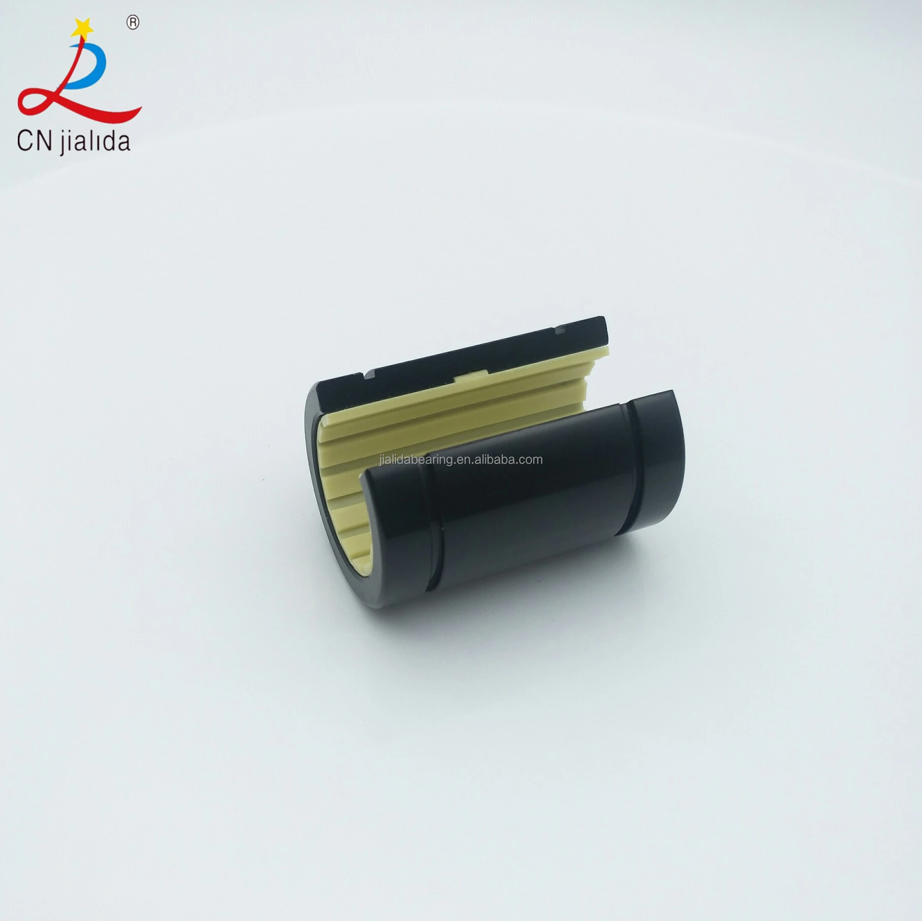 Polymer Bushing Bearing Oilless Open Anodized Aluminum Adapter Plastic Linear Plain Bearing (OJUM-01-10-12-16-20-25-30-40-50)