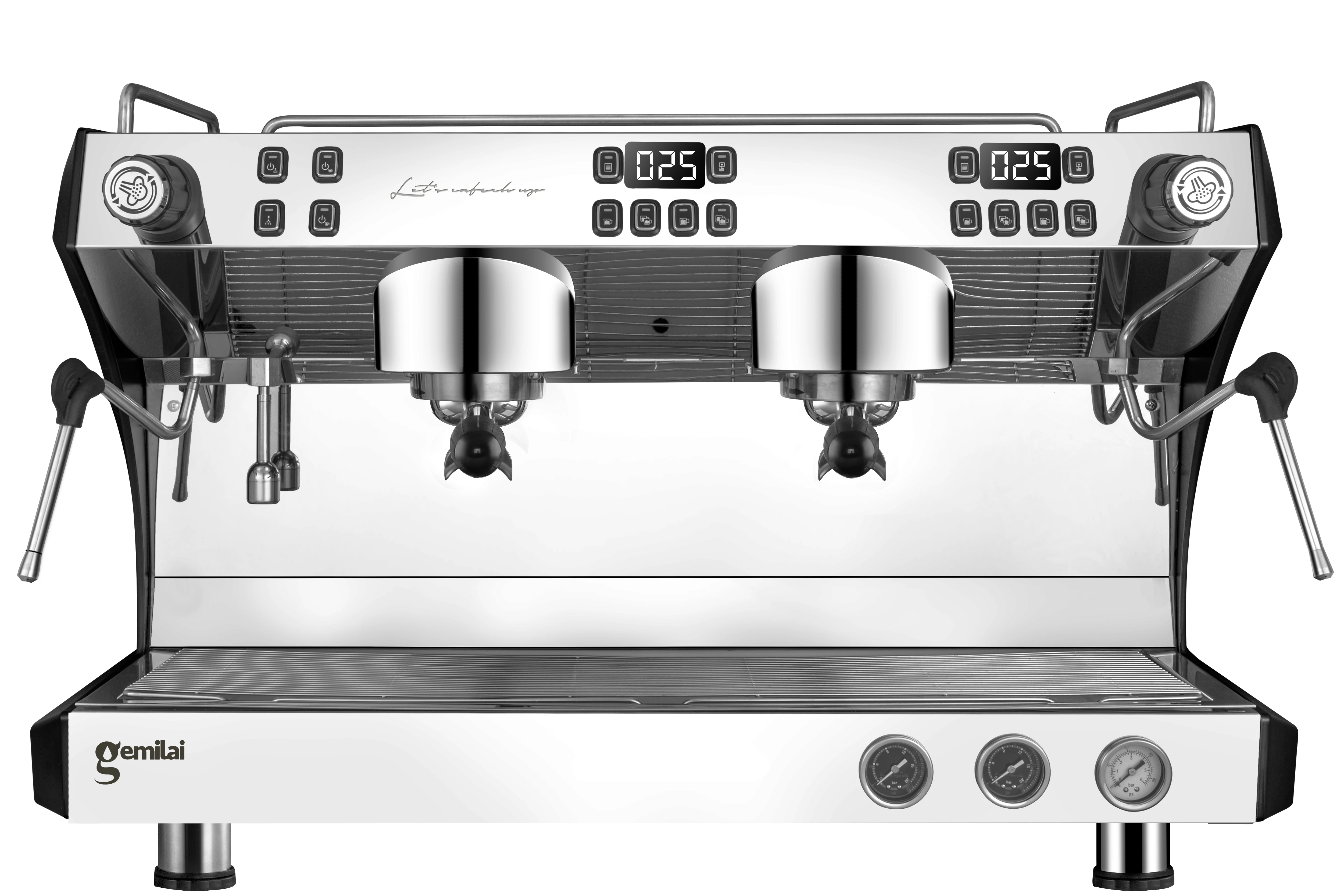 Semi-automatic Italy Commercial Coffee Machine Dongyi Espresso Double Heads Coffee Maker Machine