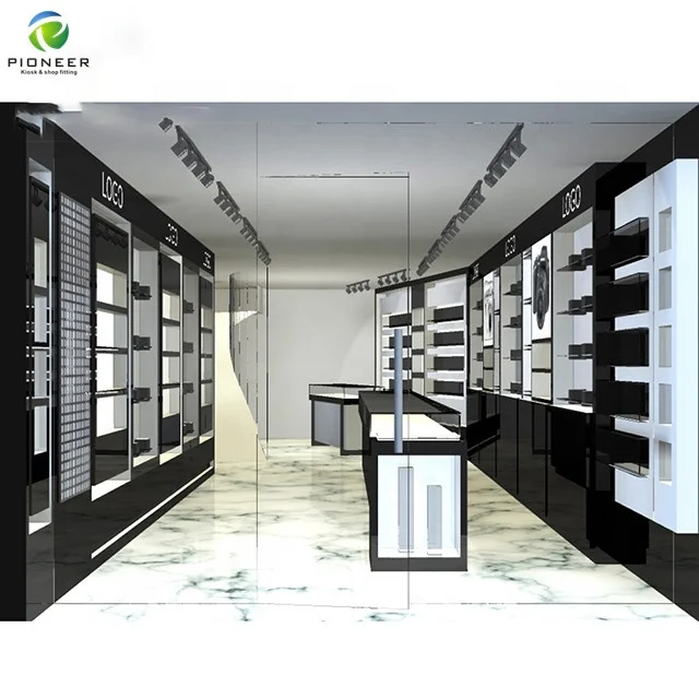 Pioneer Bespoke Shop Counter Table Design Cash Counter Design To Display Mobile Phone For Mobile Shop Decoration