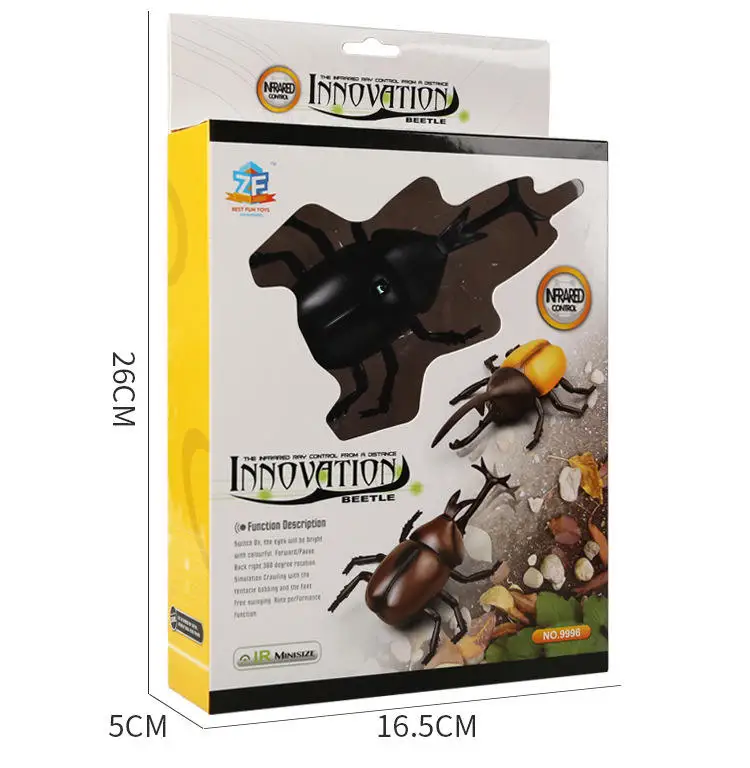 Factory Hot Sales Insects Simulation Ladybug Inductive RC Plastic Toy Realistic Infrared Remote Control For Kids Games Toys