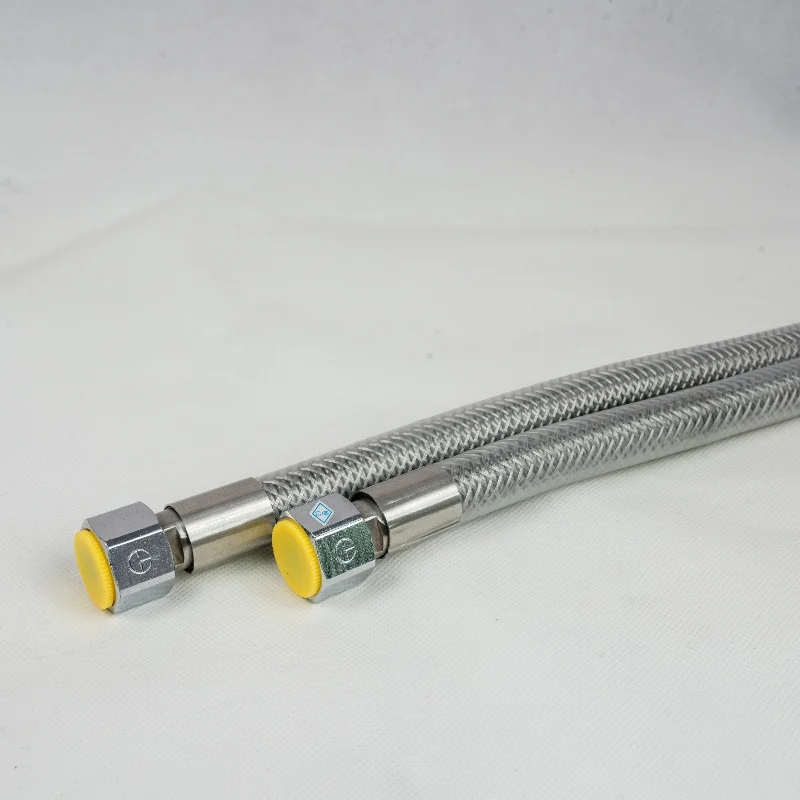 Silver Braided Hose Braided Accessories Stainless Steel Metal flexible stainless steel pipe