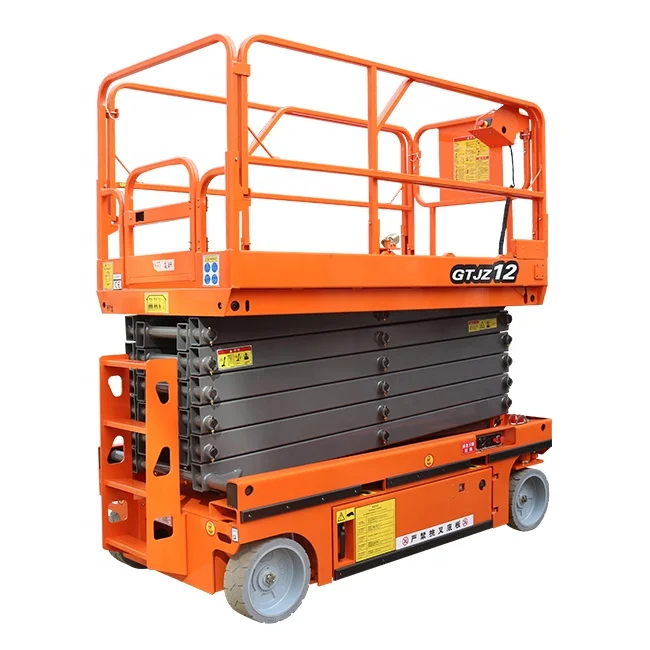 14m  16m load  500kg New self propelled hydraulic drive electric mobile scissor lift