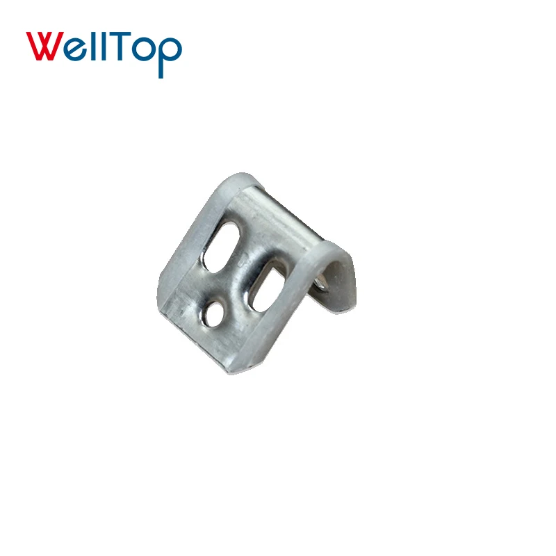 20.052 Wholesale Furniture Fittings Accessories Sofa Spring Clip Five Hole Rubber Silver Spring Clamp for Chair Couch Repair