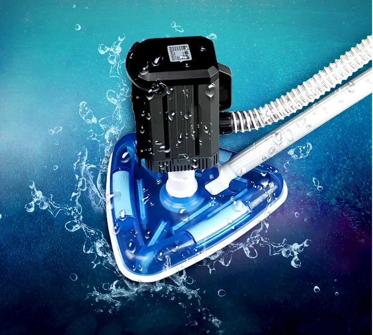 Swimming Pool Vacuum Cleaning Tool Kit pool Accessories Suction Pipe Filter Bag Telescopic Rod Triangular Vacuum Head With Pump