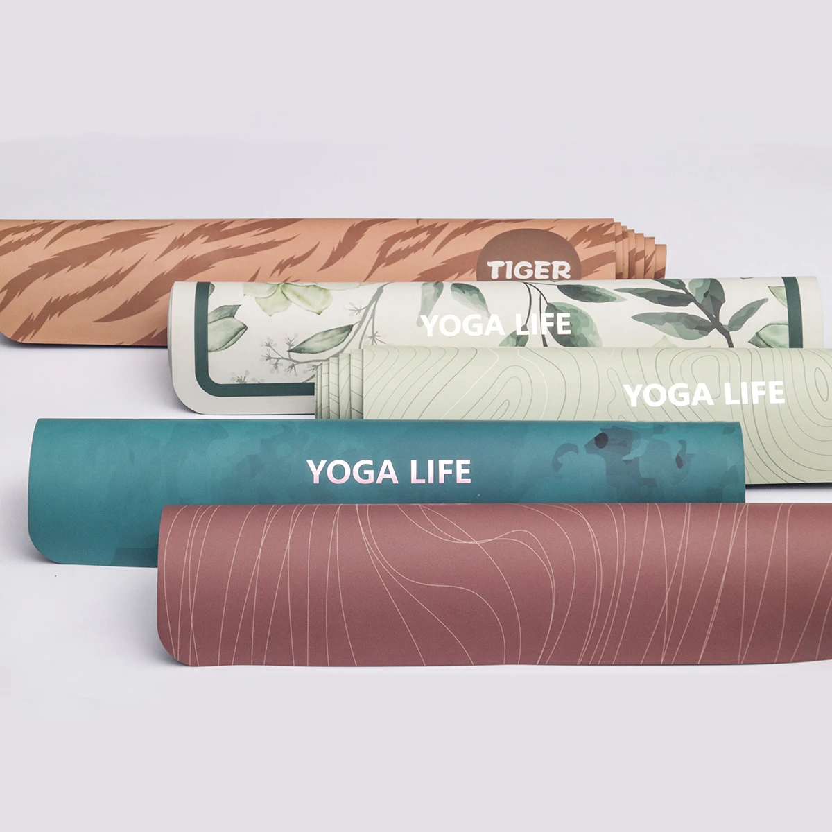 Promotional Eco-friendly Nbr Pvc Recycled Custom Printing Thick 6mm Natural Rubber PU Yoga Mat With Logo