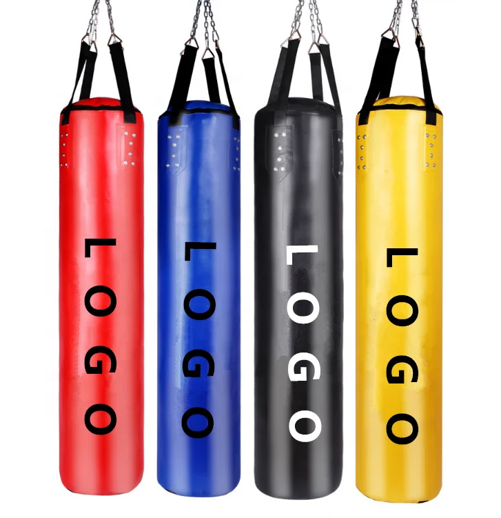 Boxing bag Kickboxing Training Bags MMA Gym PU custom logo Heavy empty Punching Bag