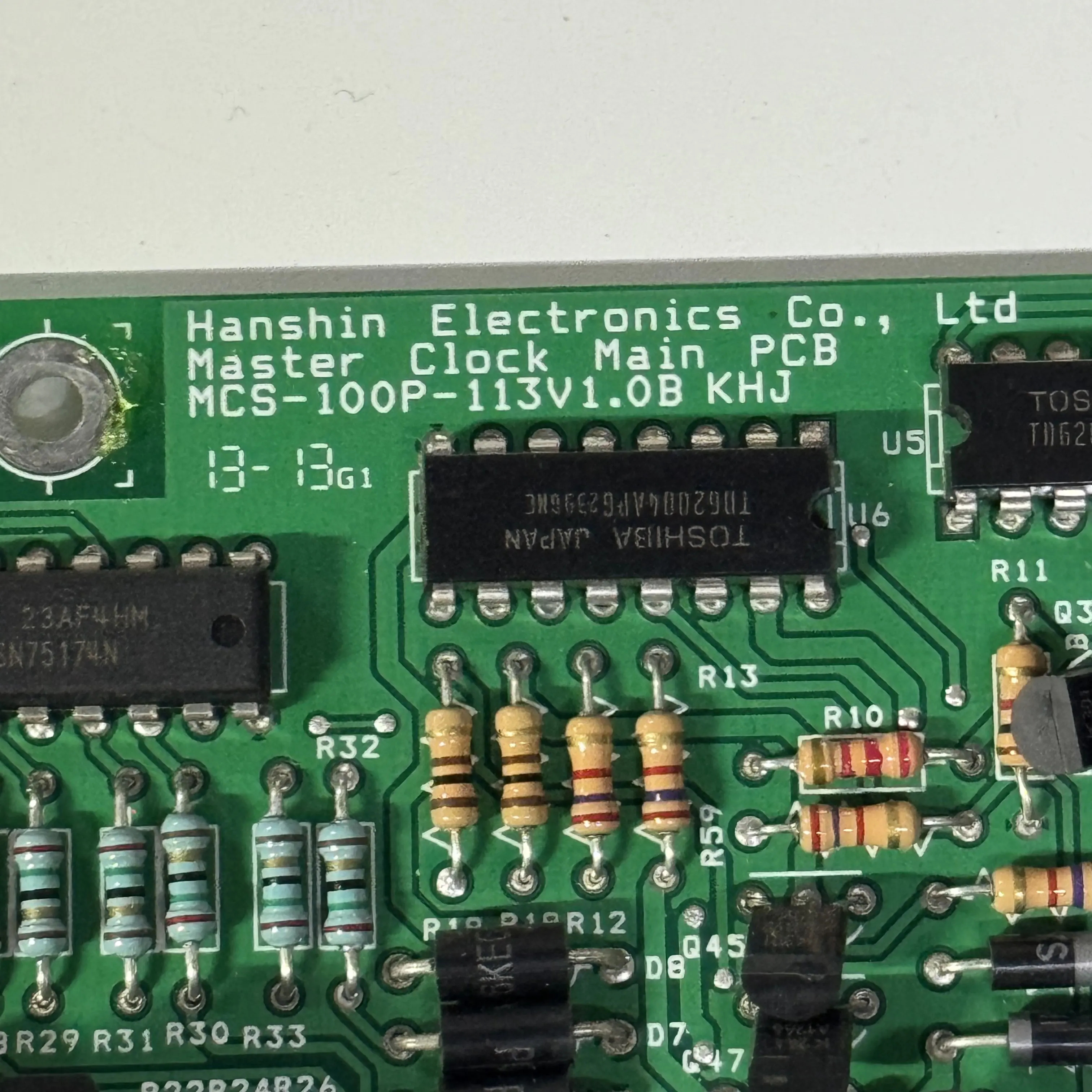 Hanshin Electronics Master Clock Main PCB MCS-100P-113V1.0B KHJ
