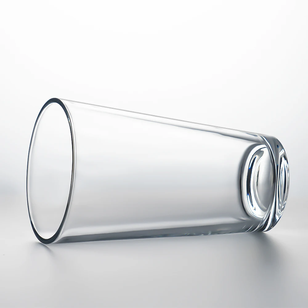 16 oz American Style round Pint Glass PC Plastic Mixing Drinkware for Water or Soft Drinks Beer Mug with Decorative Pattern