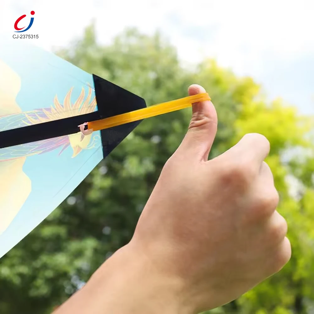 Chengji triangle shape kite handheld slingshot ejection flying cometas toys catapult bird shape kites