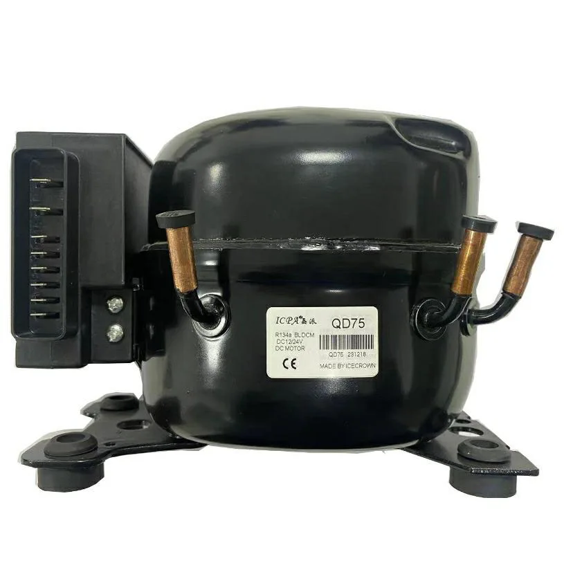 QD75 Compressor DC12-24V solar DC refrigerator  Fridge freezer