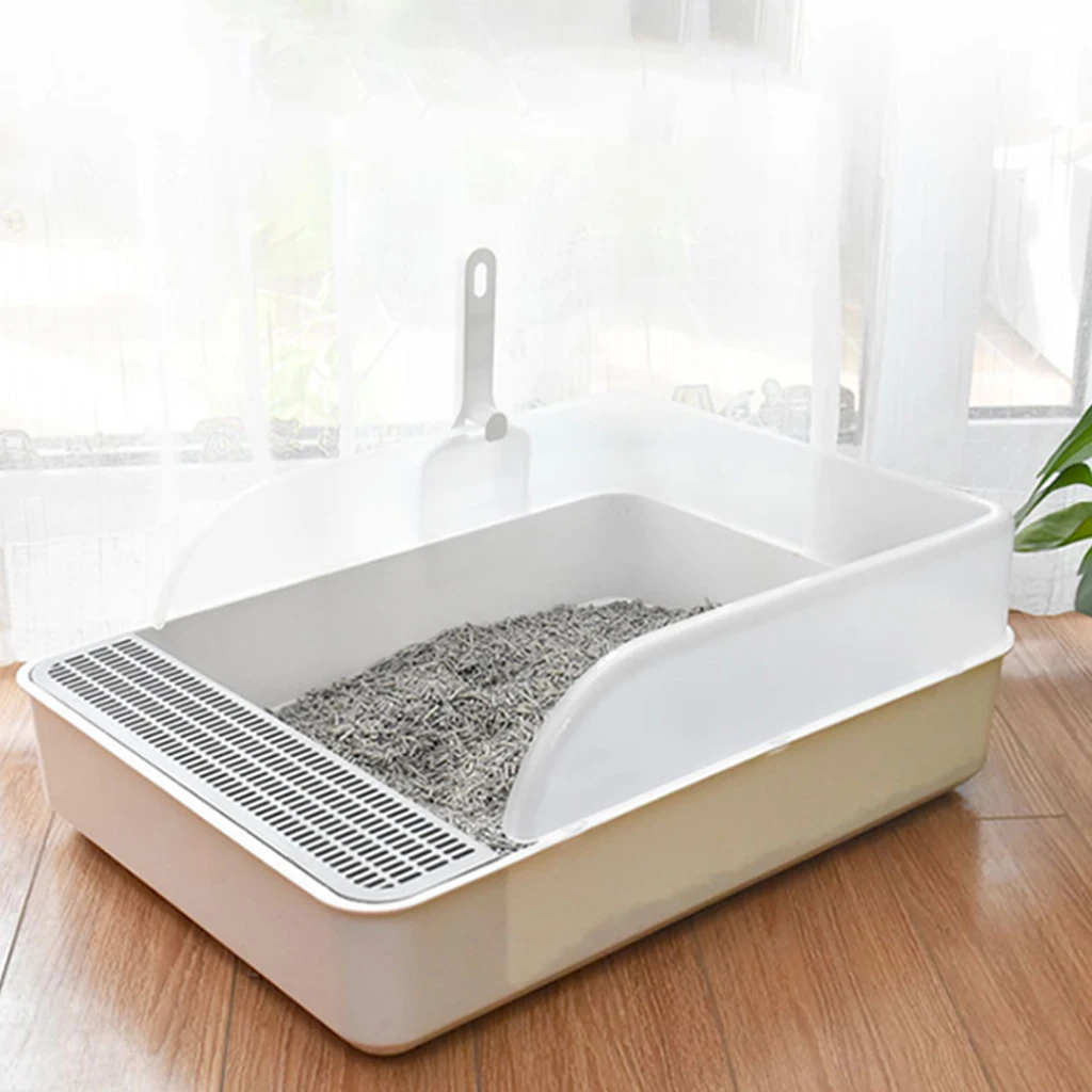 Self-cleaning Cats Train Litter Box Semi-closed Clean Litter Avoid Spilling Large Kitty High quality Sterilization Cat Toilet
