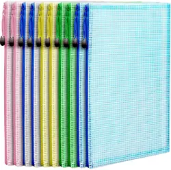 Mesh Zipper Pouch Document Bag Plastic Zip File Folders Letter Size A4 Size for School