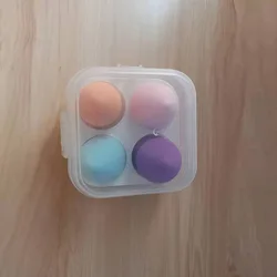 Women 4Pcs OEM Super Soft Cosmetic Beauty Private Label Face Foundation Makeup Sponge  Powder Puff