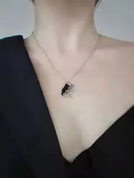 2021 Wholesales Fashion Jewelry 18k Gold Color Feather Necklace 925 Sterling Silver Angel Wing Pendant Necklace